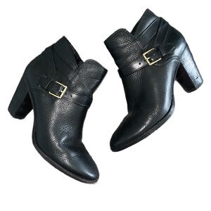 Cole Haan Black Leather Ankle Boots